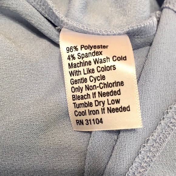 NWT. Kaari Blue baby blue tank with bow back. Size 0x. - Picture 4 of 4